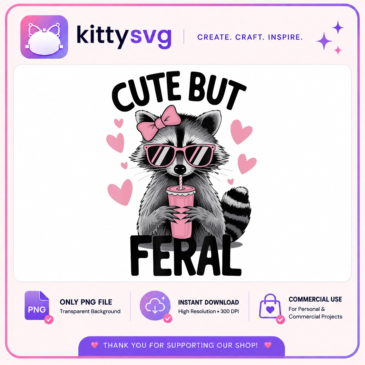 Cute But Feral Raccoon PNG, Funny Raccoon PNG, Girl Raccoon PNG