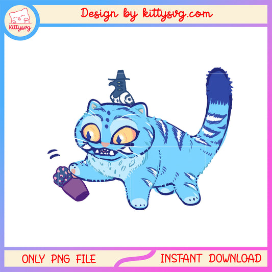 Cute baby tiger anime character png, derpy tiger character png