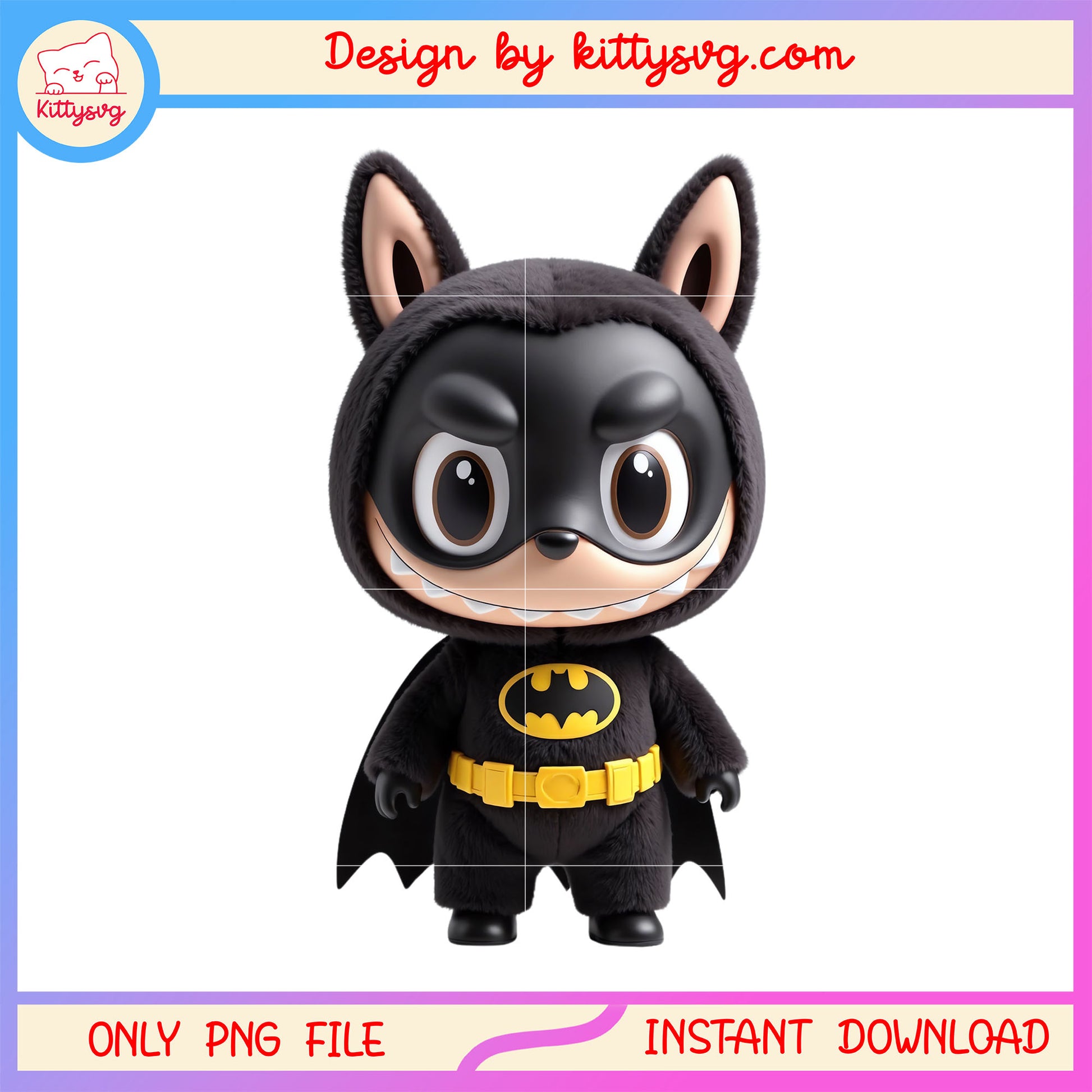 Cute batman character costume design png, batman marvel png