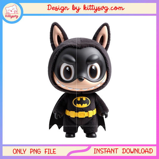Cute batman character costume design png, batman marvel png