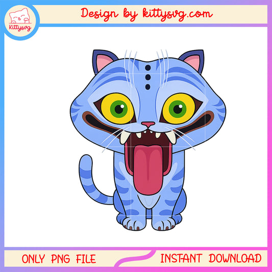 Cute cartoon derpy tiger kpop anime png, k-pop demon hunter png