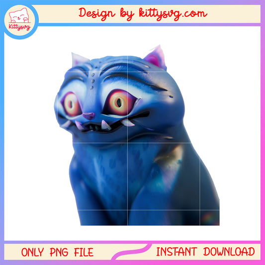 Cute demon derpy tiger  design png, derpy tiger png, cute tiger png
