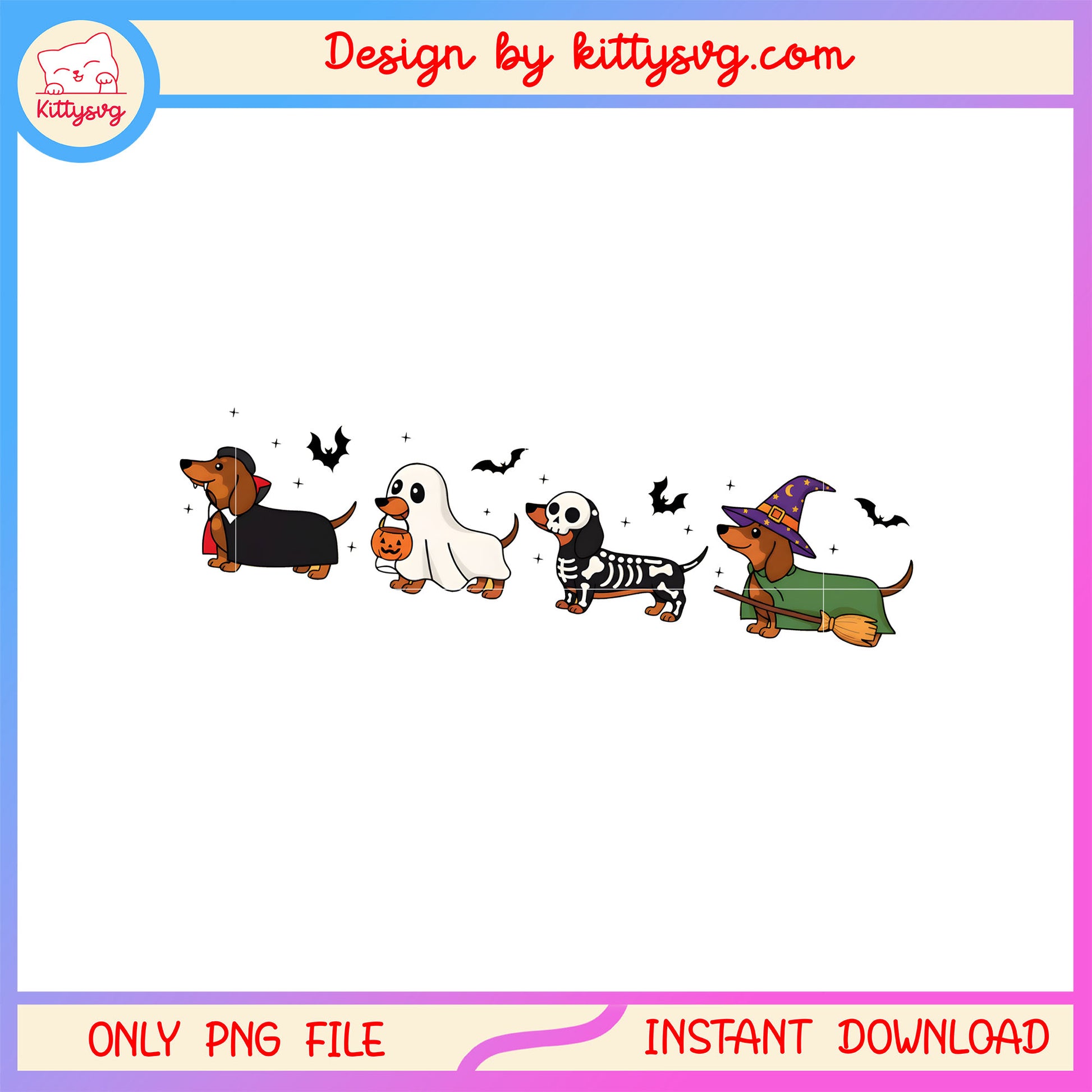 Cute dog trick or treat halloween png, happy halloween png