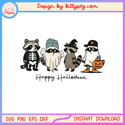 Cute feral happy halloween svg, halloween costumes svg