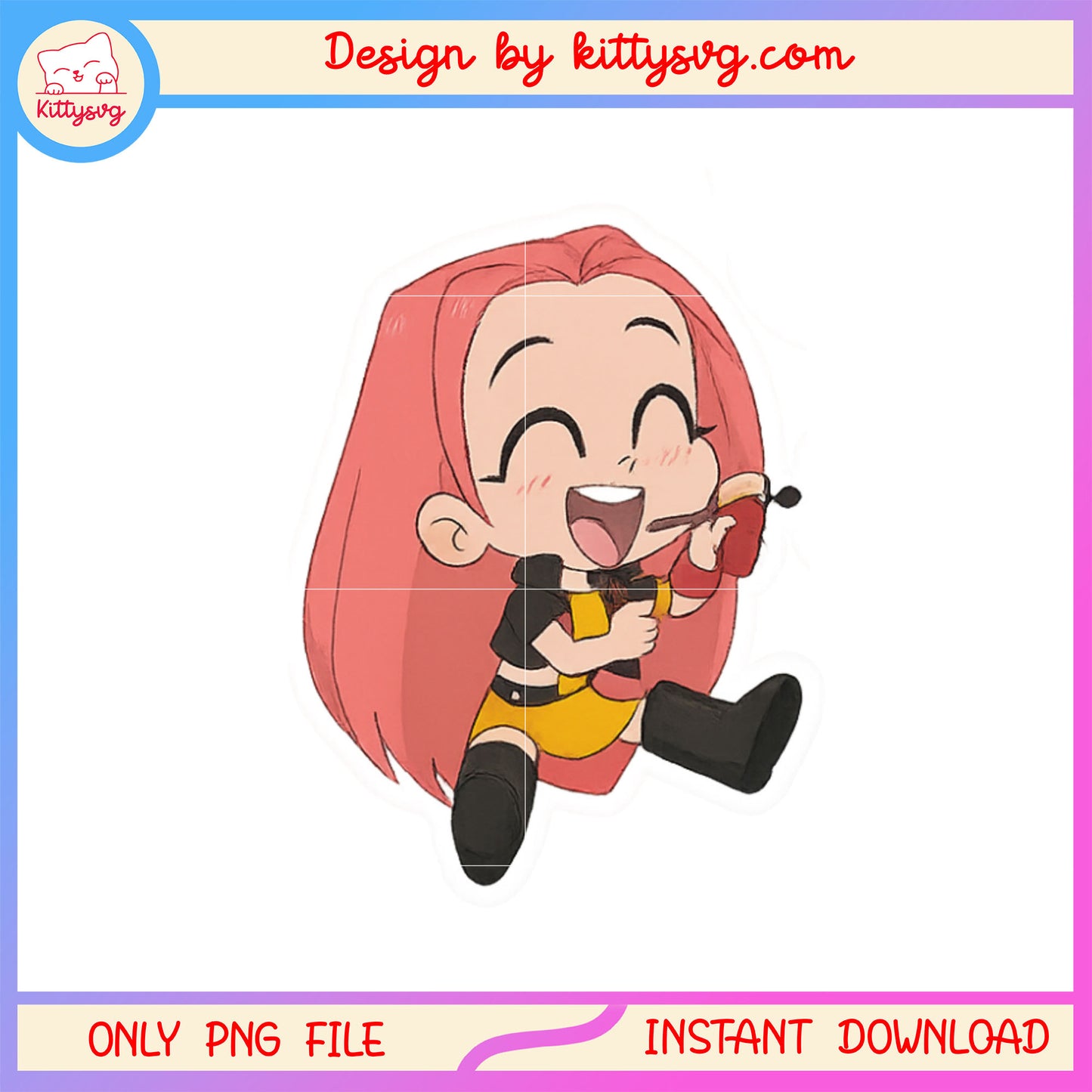 Cute mira huntrix characters png, mira huntrix member png