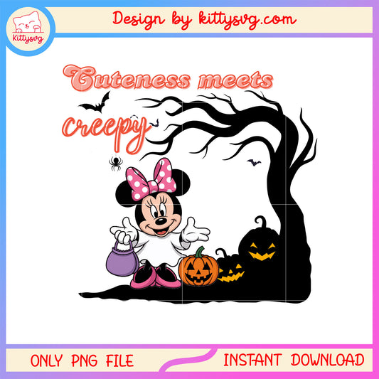 Cuteness meets creepy minnie mouse png, minnie character png