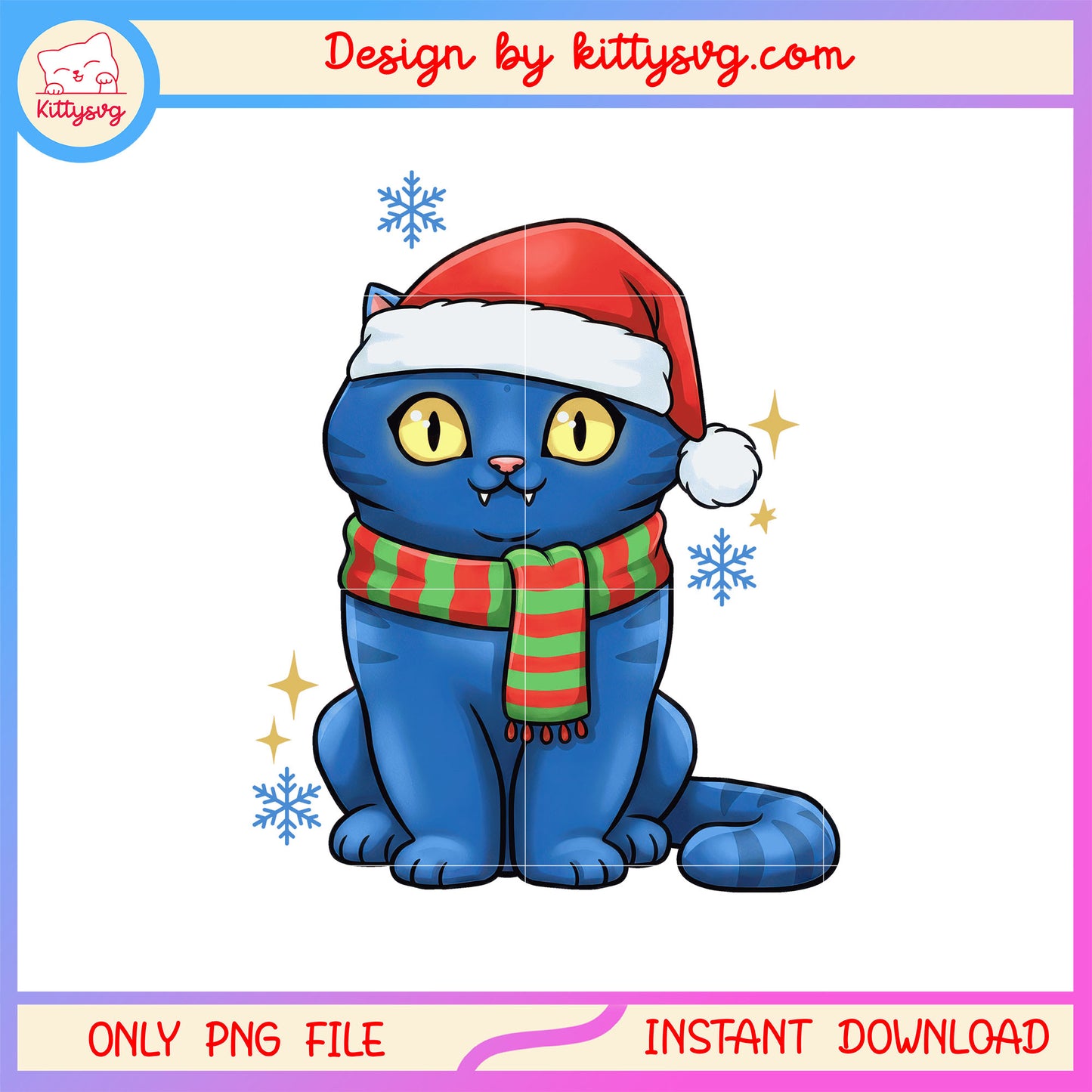 Cute santa hat derpy tiger christmas png, derpy the tiger png