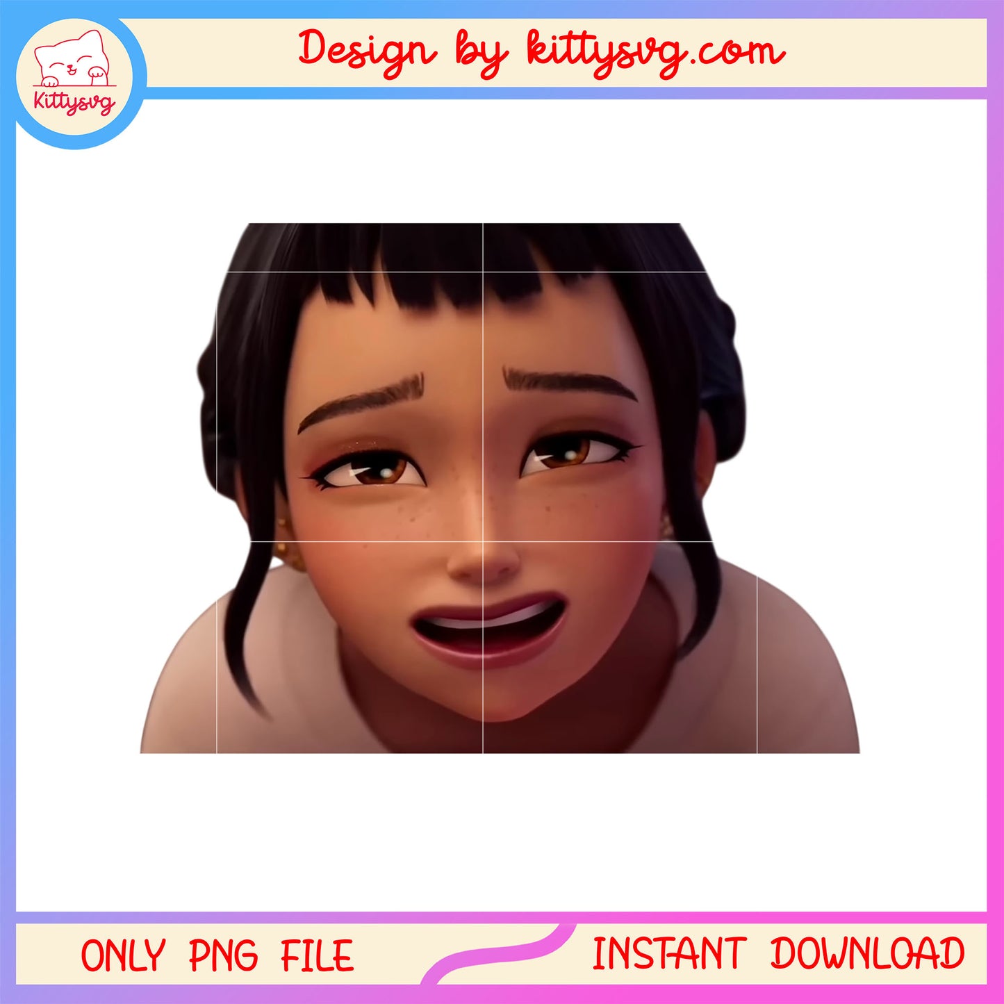 Cute zoey huntrix member png, zoey kpop demon hunters png