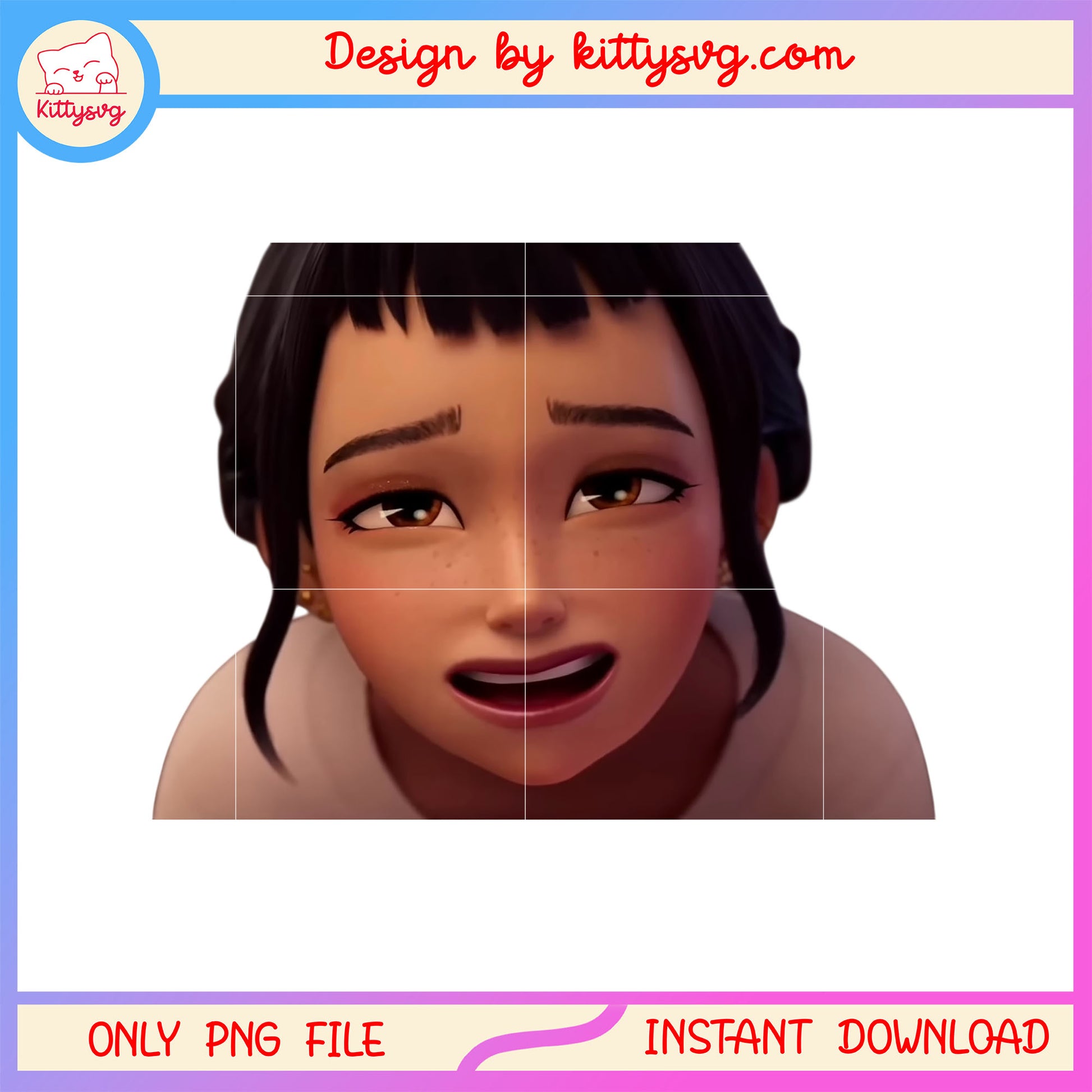 Cute zoey huntrix member png, zoey kpop demon hunters png