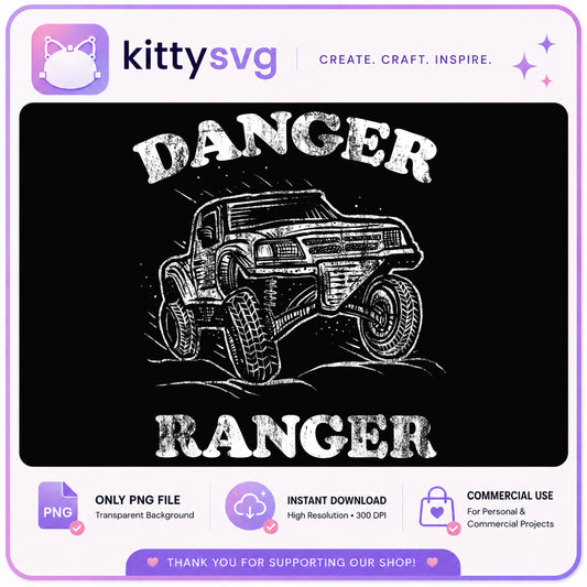 Danger Ranger Off Road Truck PNG, Monster Truck PNG, 4x4 PNG