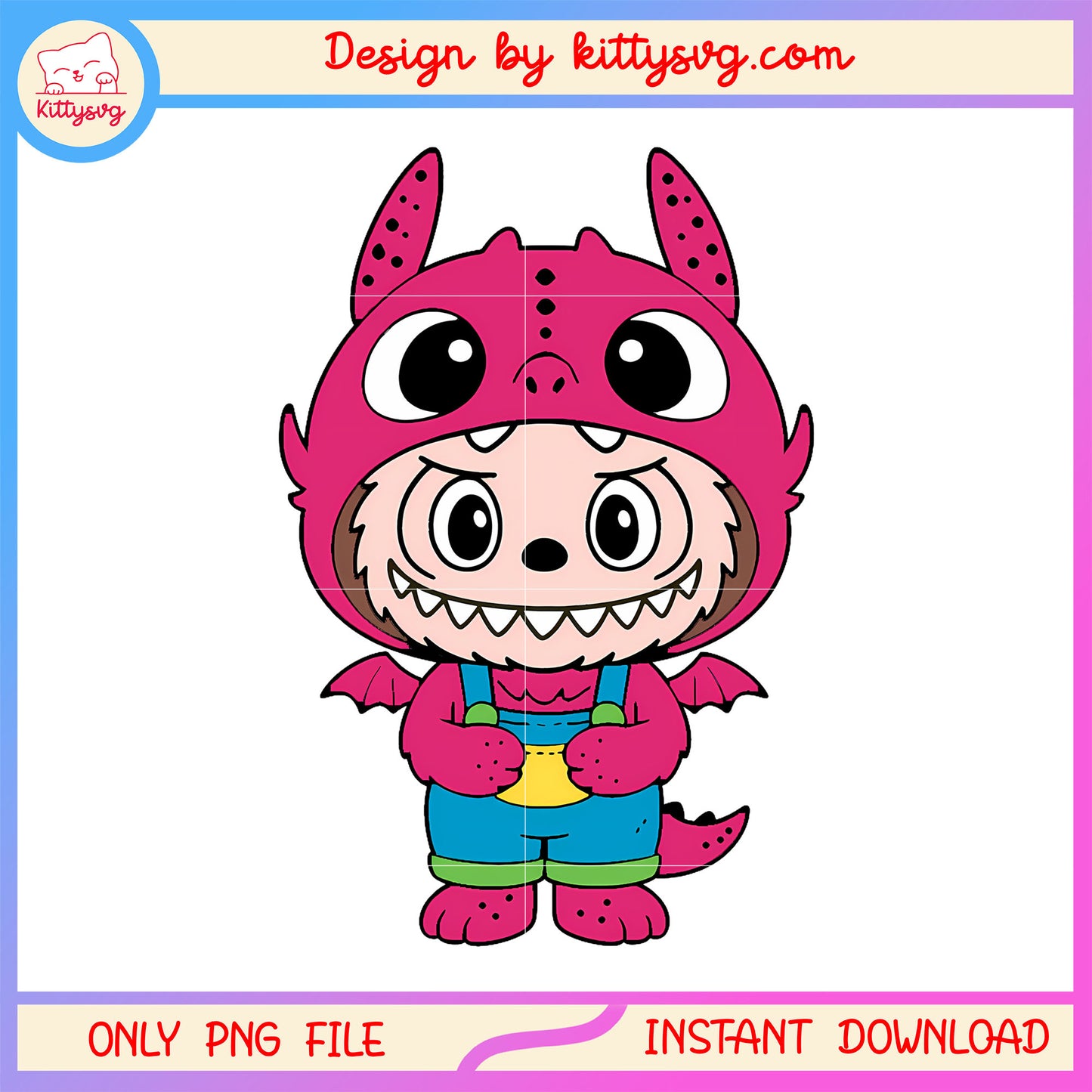 Dark pink baby dragon labubu pop mart toy png, labubu blind box png