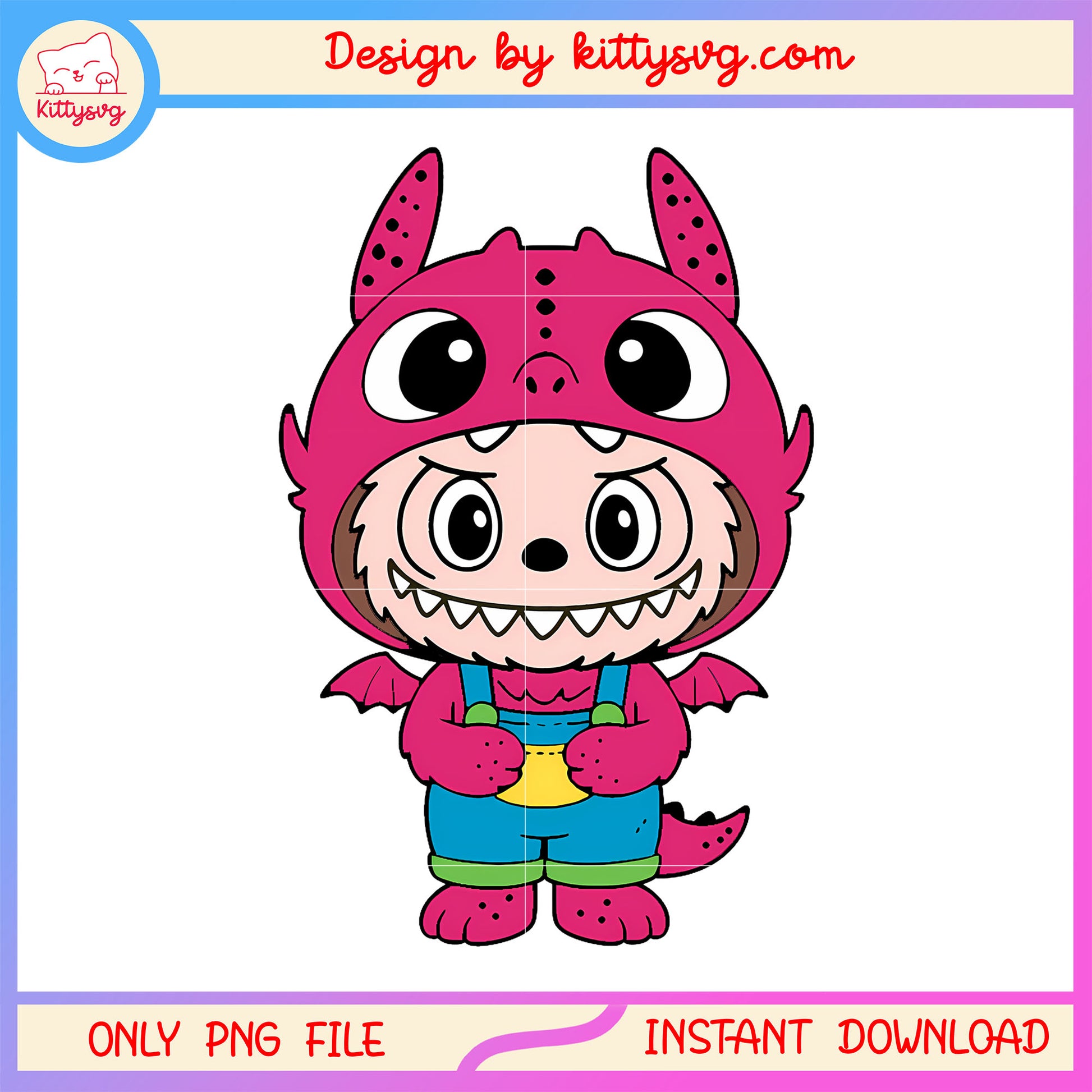Dark pink baby dragon labubu pop mart toy png, labubu blind box png