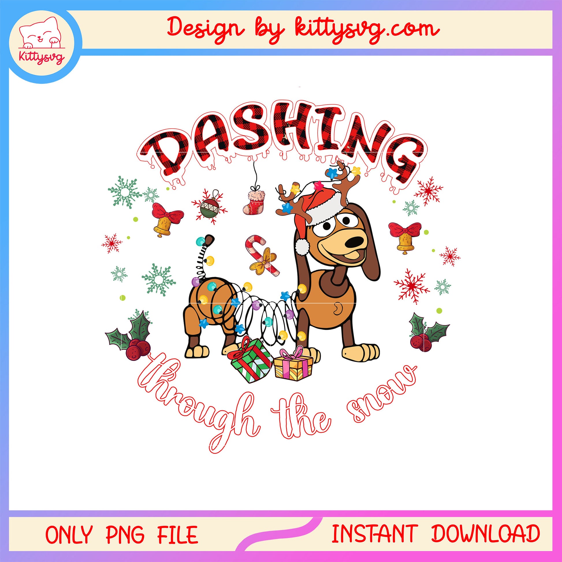 Dashing through the snow slinky dog png, toy story character png