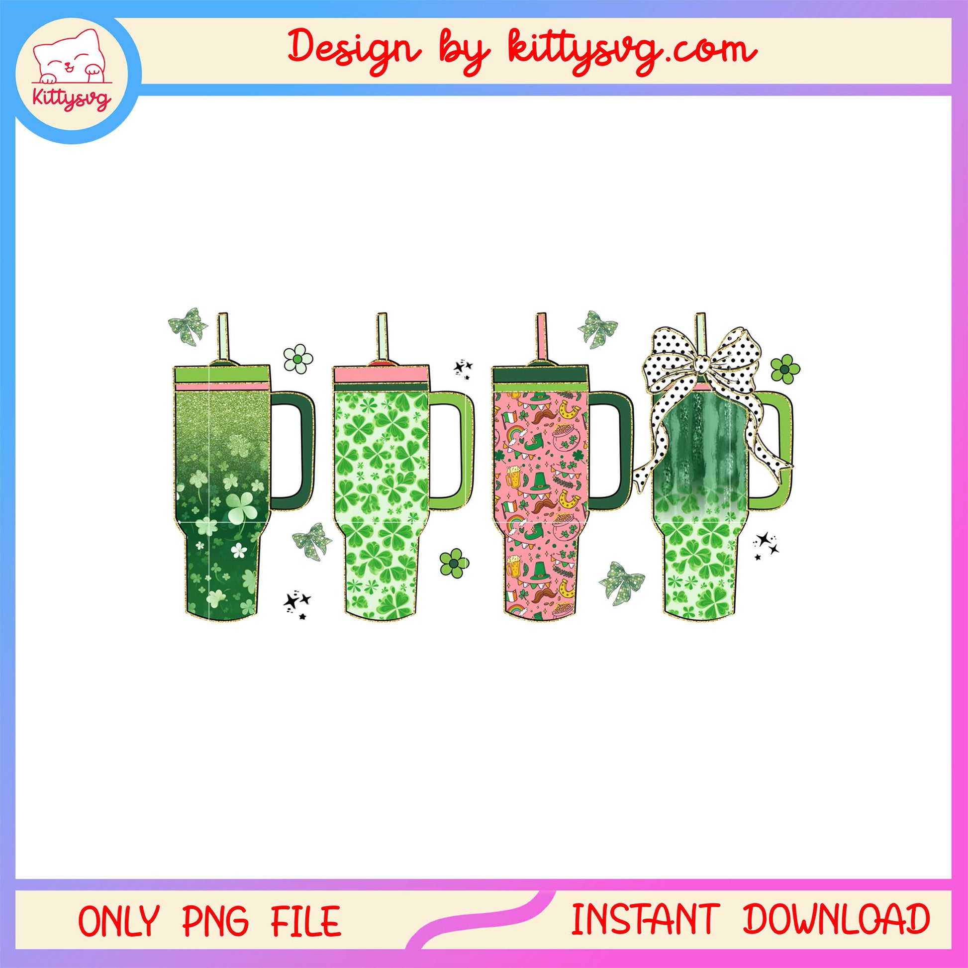 Decorative water vase patrick png, st. patrick's day decor png