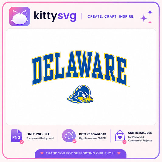 Delaware Fightin Blue Hens PNG, University Of Delaware PNG, College PNG
