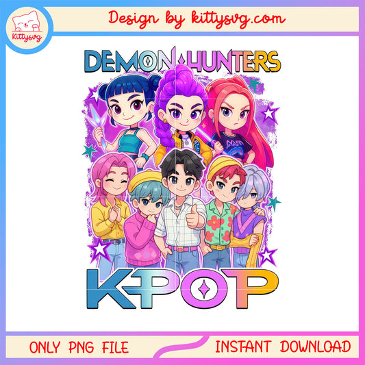 Demon hunters kpop png, kpop demon hunter movie png