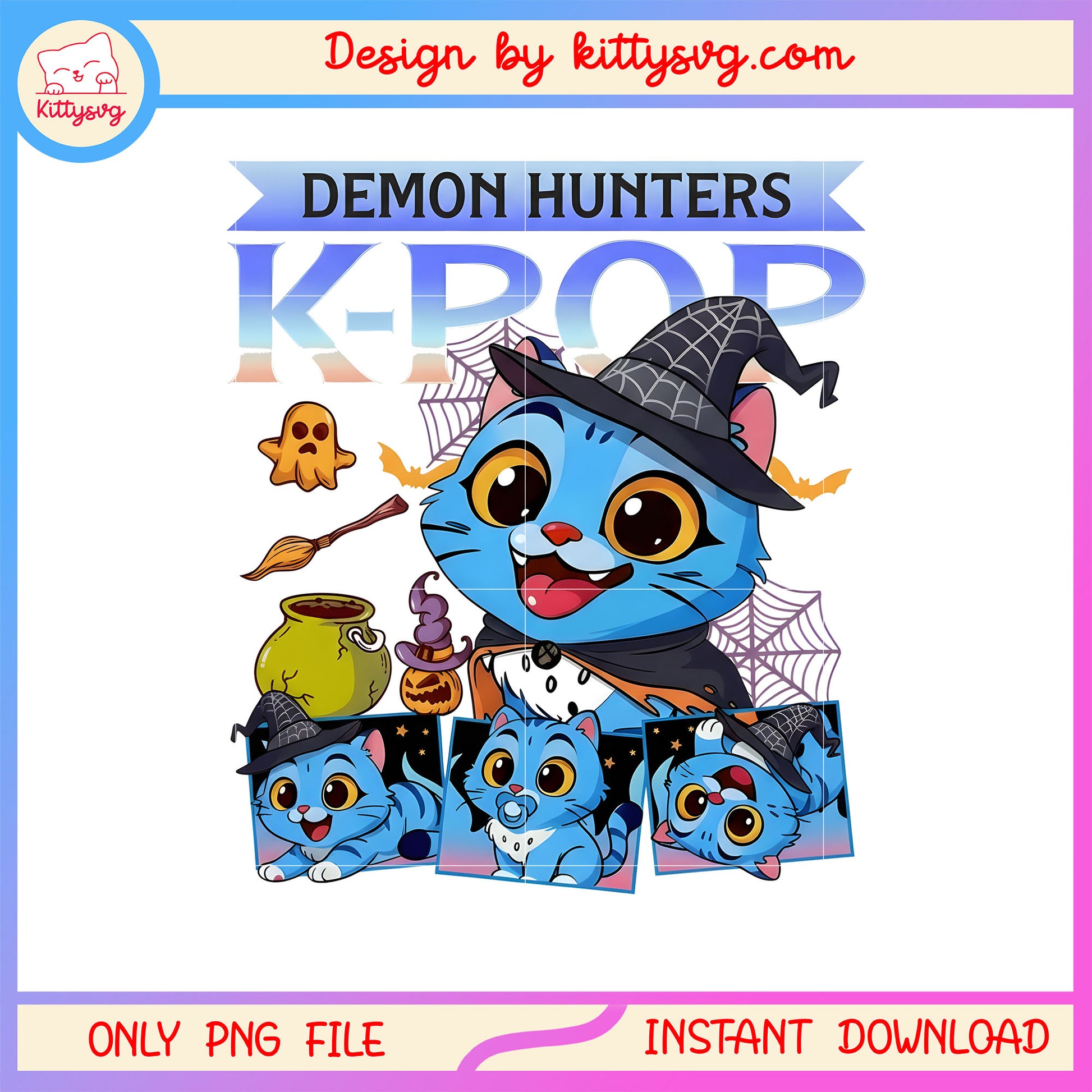 Demon hunters kpop tiger witch halloween png, kpop demon hunters cat png