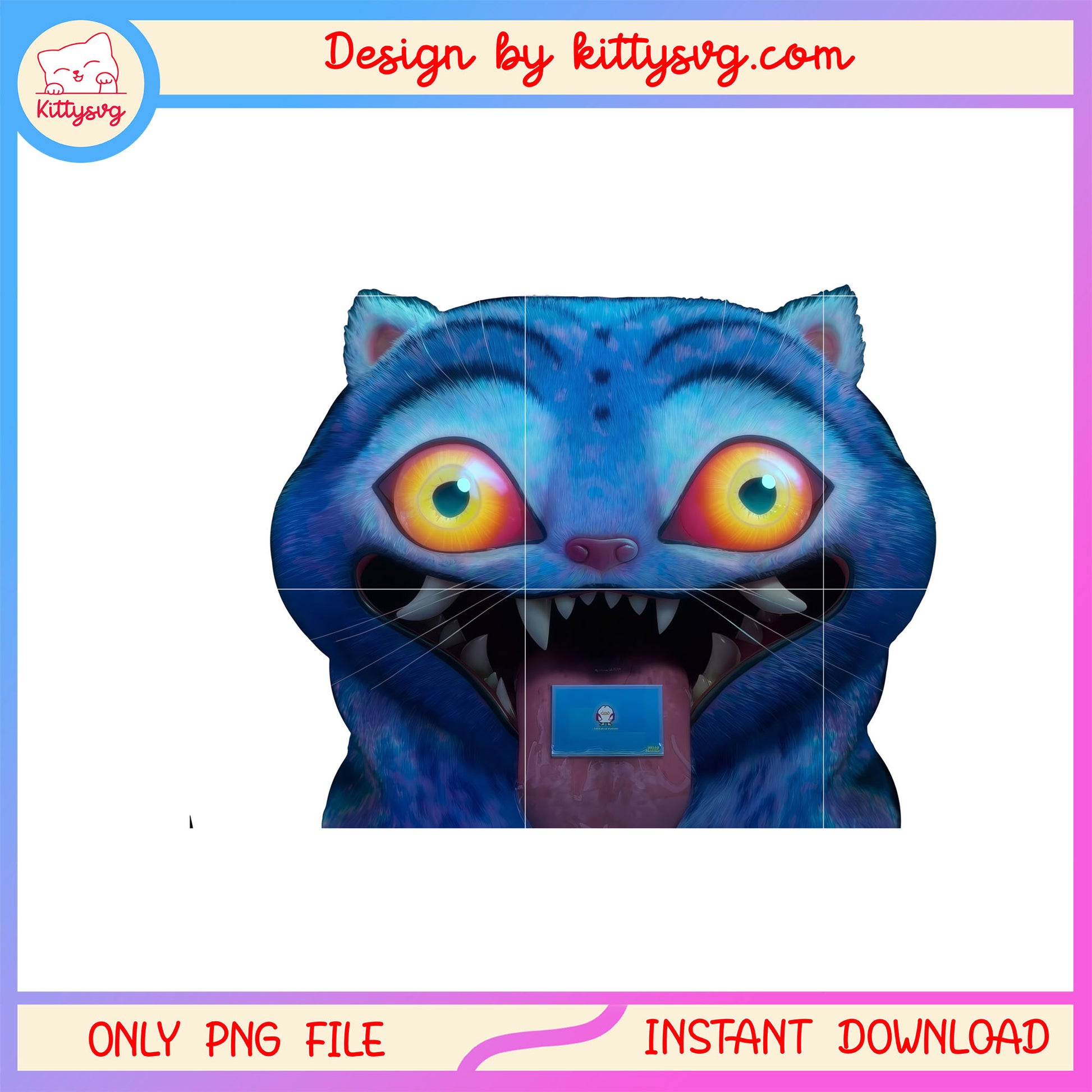 Demon hunter tiger face deisgn png, derpy demon png, kpop huntrix png