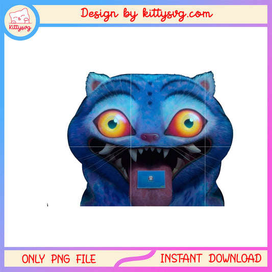 Demon hunter tiger face deisgn png, derpy demon png, kpop huntrix png