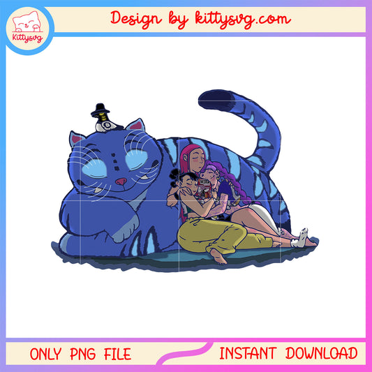 Demon tiger derpy and huntrix girl band png, kpop huntrix group png