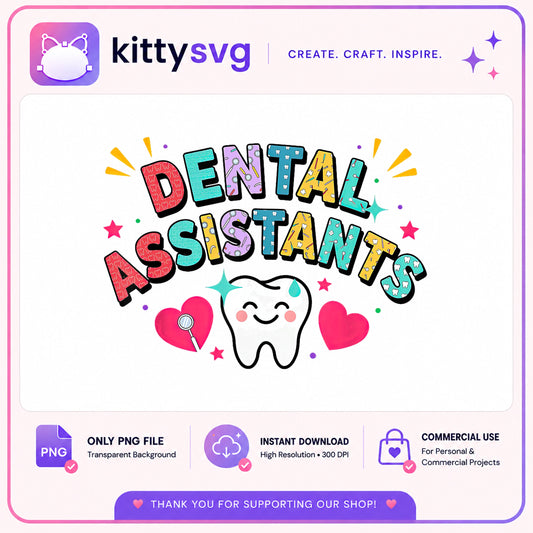 Dental Assistants PNG, Cute Tooth Clipart, Dentist Gift PNG