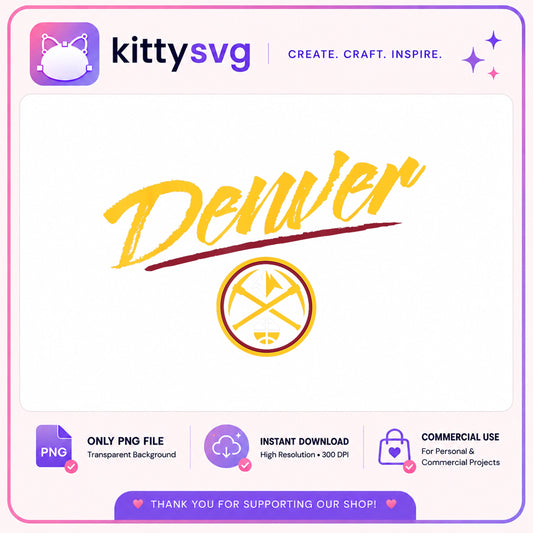 Denver Nuggets PNG, Basketball Team Logo, Nuggets PNG