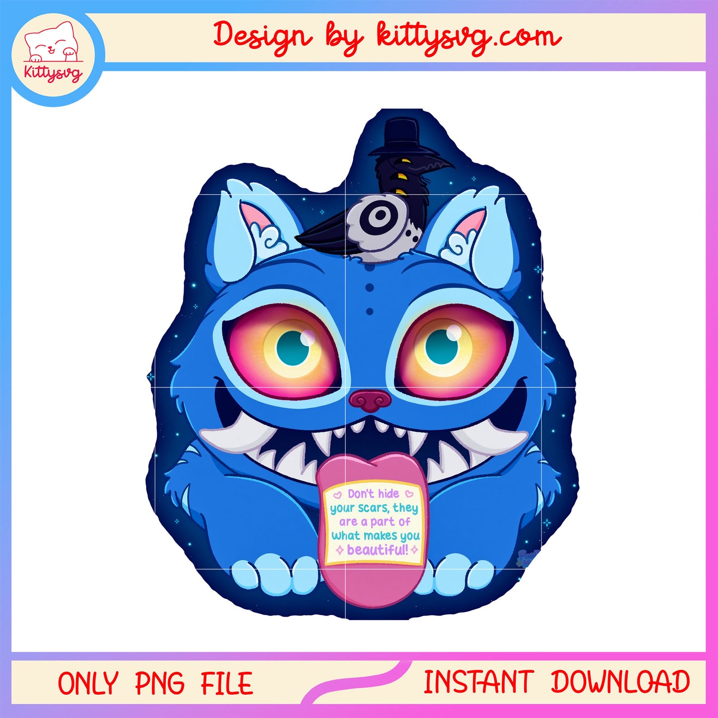 Derpy demon quote design png, derpy demon png, demon derpy png