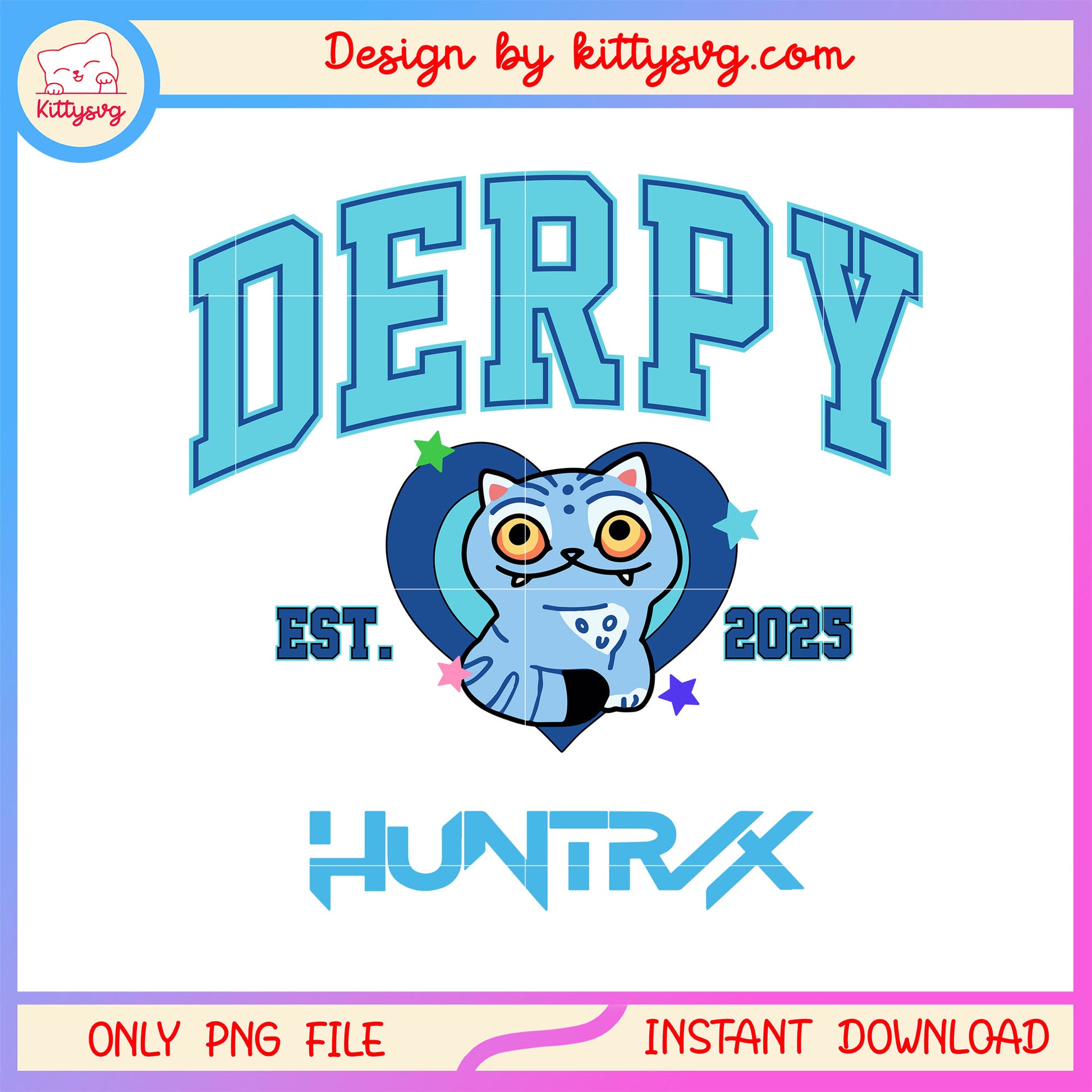 Derpy huntrix est 2025 png, kpop derpy tiger design png