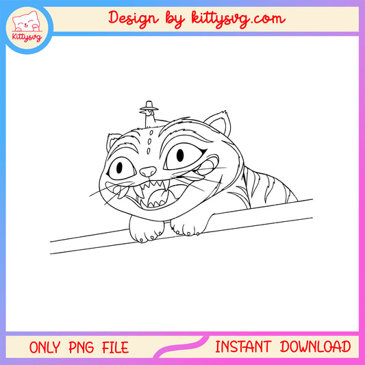 Derpy kpop demon outline png, kpop manga png