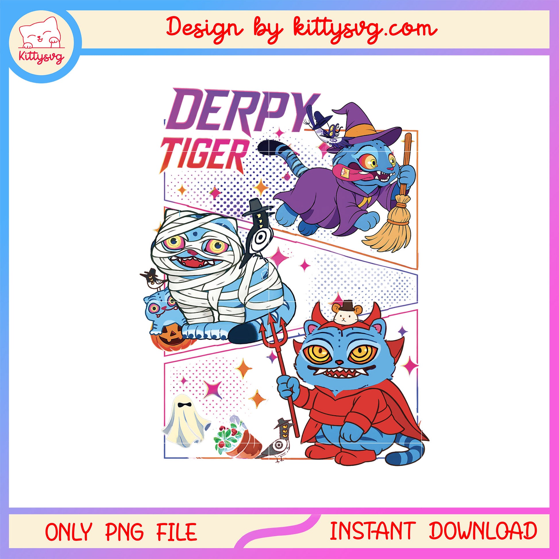 Derpy tiger halloween costume ideas png, kpop demon hunters png