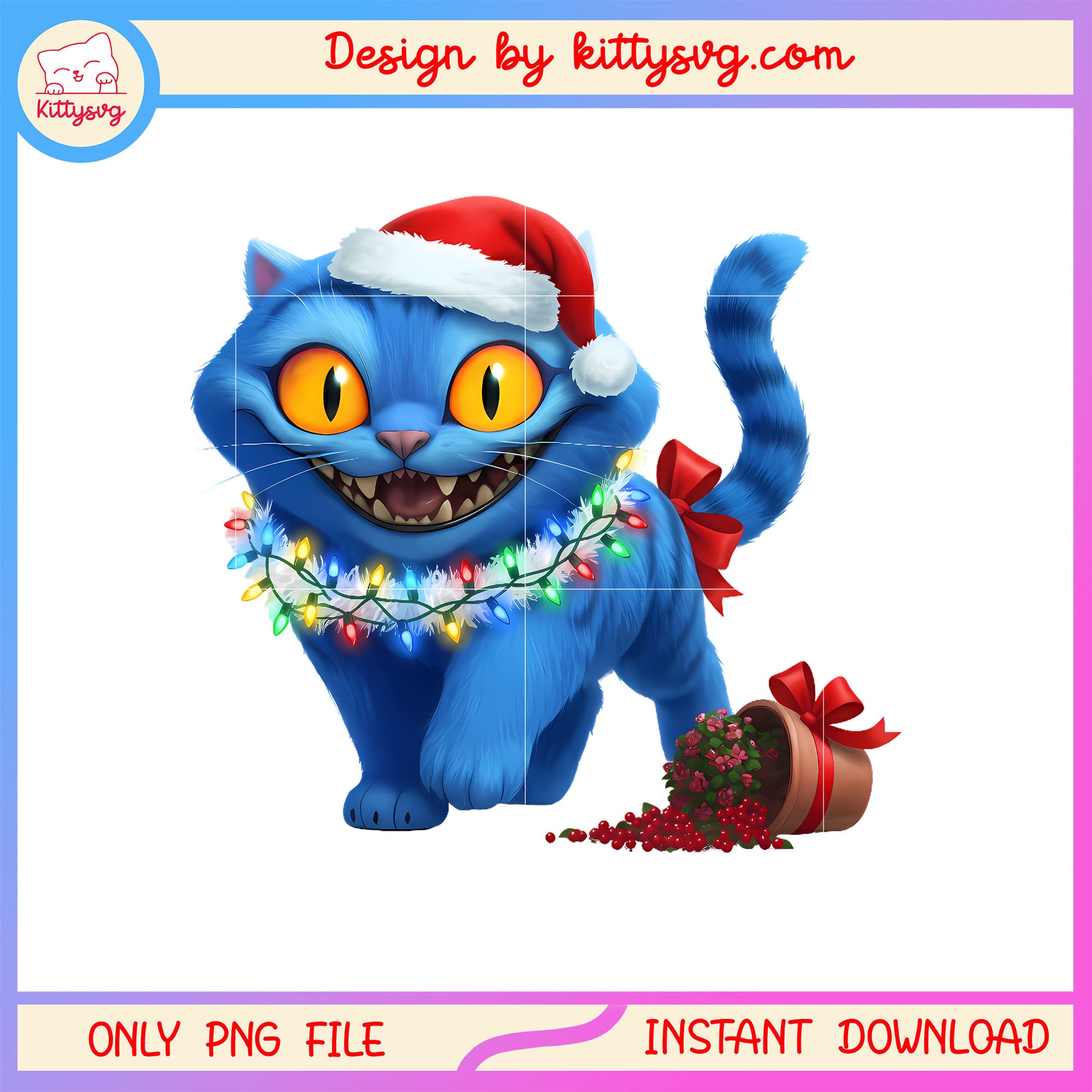 Derpy tiger kpop wear santa hat christmas png, derpy tiger png