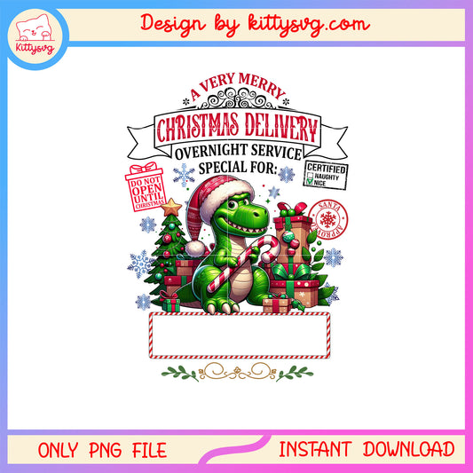Dinosaur a very merry christmas delivery png, disney dinosaur png