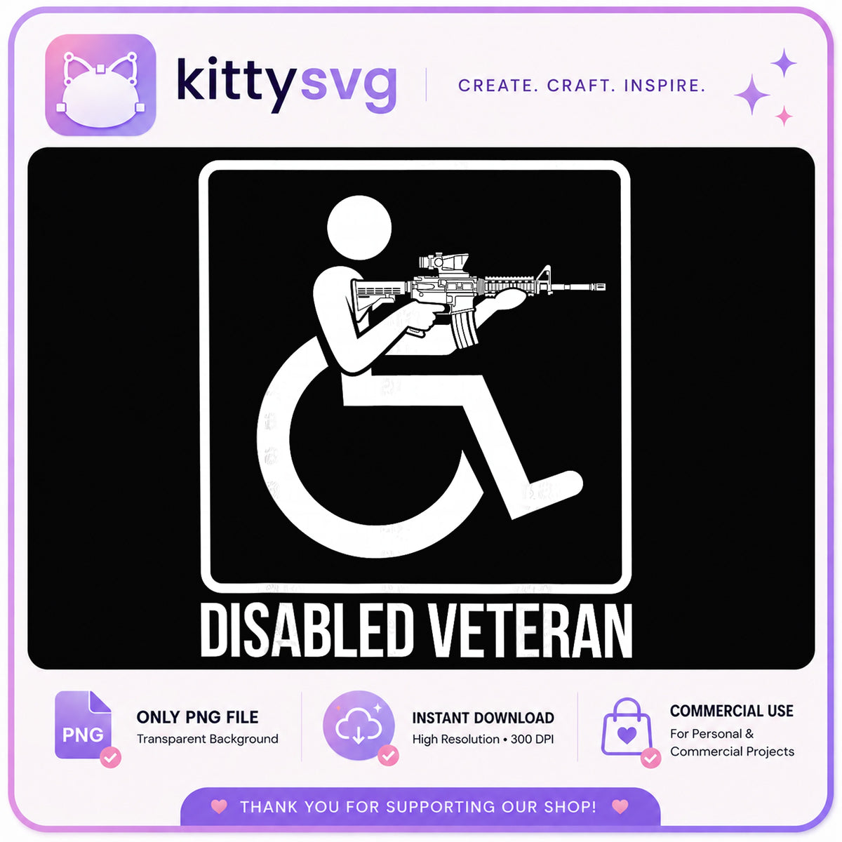 Disabled Veteran SVG, Wheelchair Veteran PNG, Military PNG