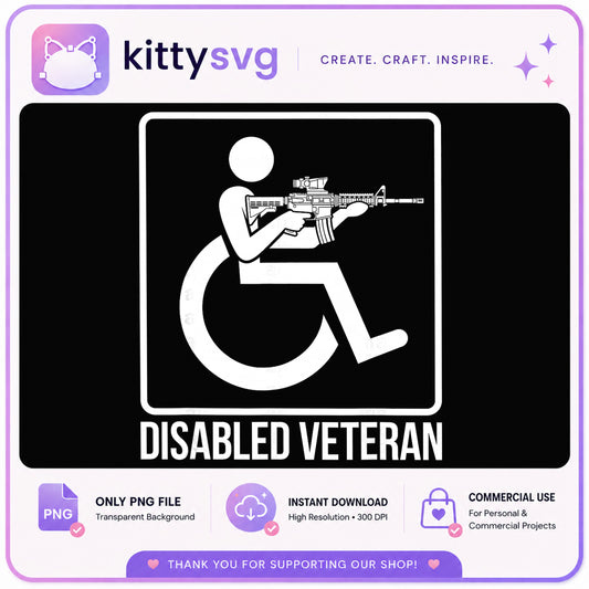 Disabled Veteran SVG, Wheelchair Veteran PNG, Military PNG