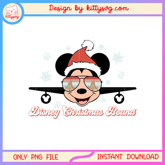 Disney christmas bound mickey glasses png, christmas mickey png 