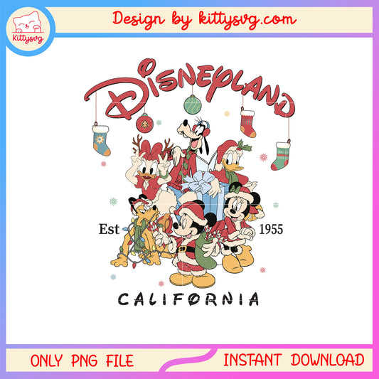 Disneyland california est 1955 characters png, disneyland png