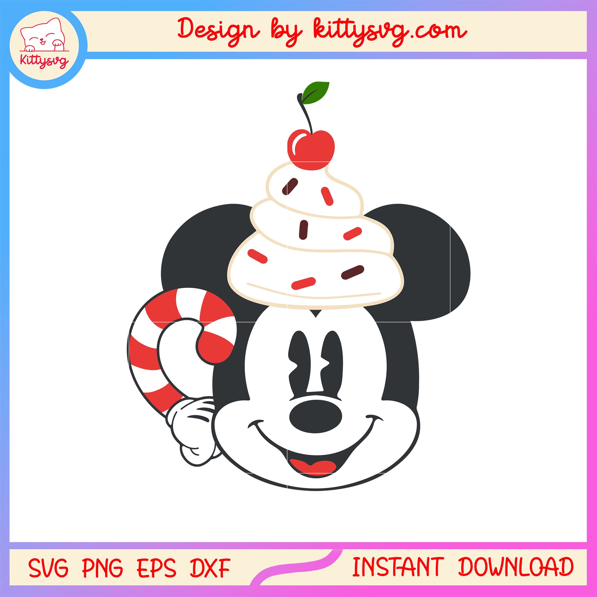Disney mickey face hot cocoa christmas svg, mickey ear svg