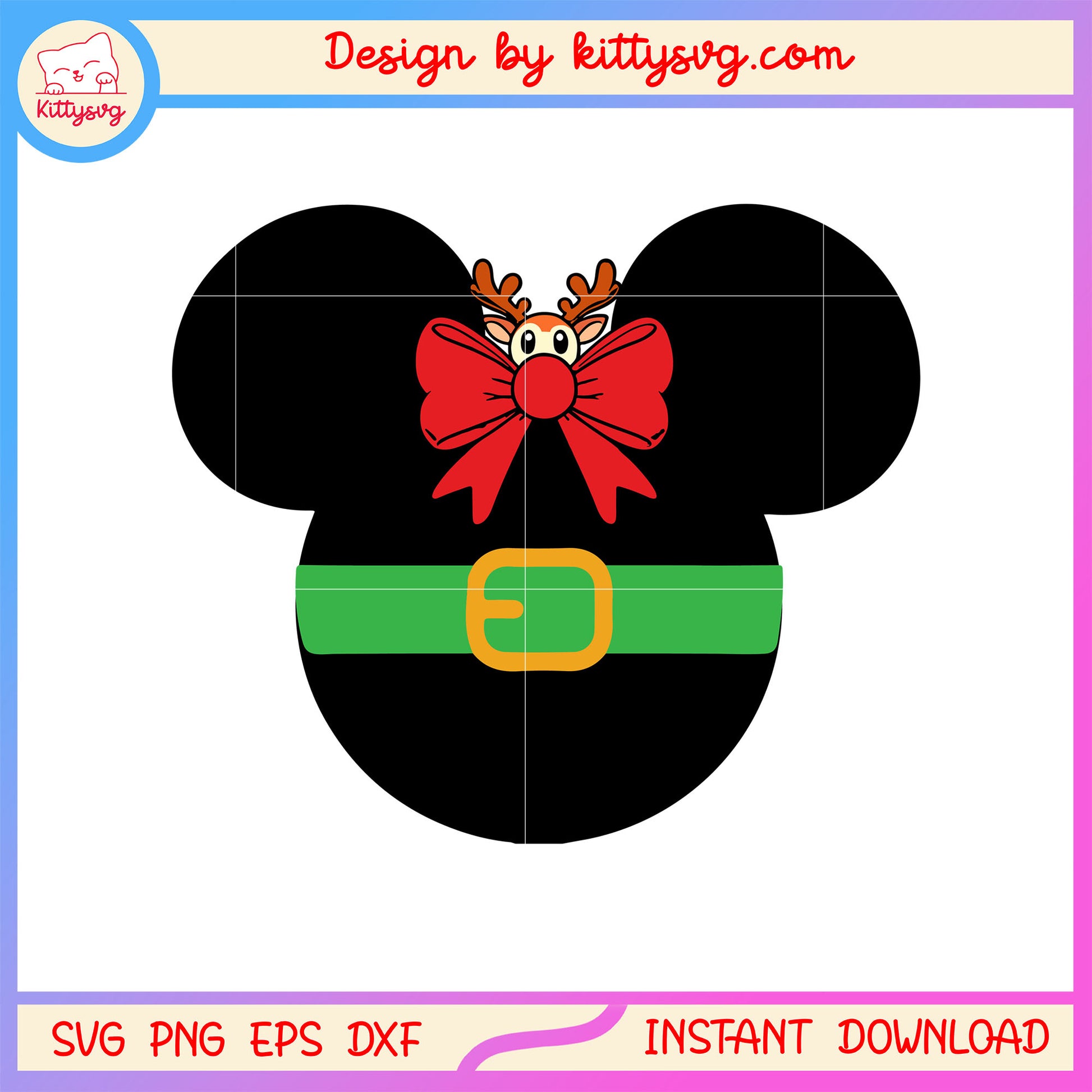 Disney minnie bow antlers christmas svg, christmas vacation pics svg