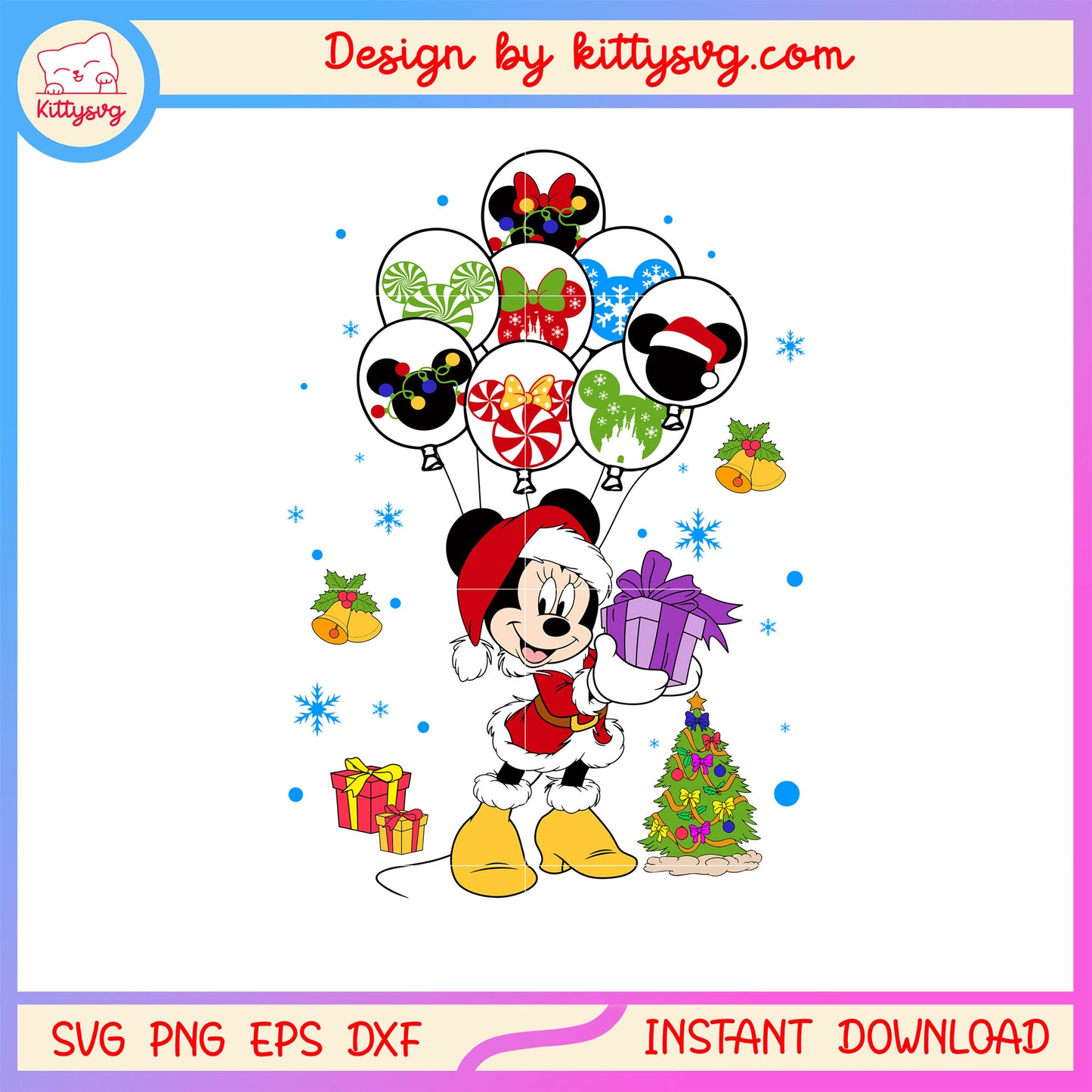 Disney minnie hand gif balloons christmas svg, disney minnie movie svg