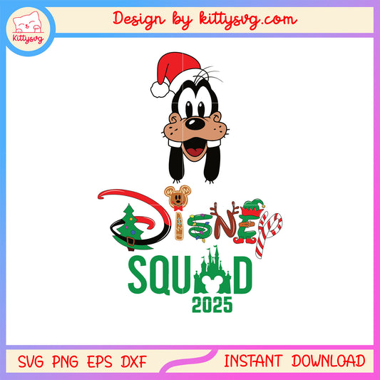 Disney squad 2025 goofy christmas svg, christmas decorations svg