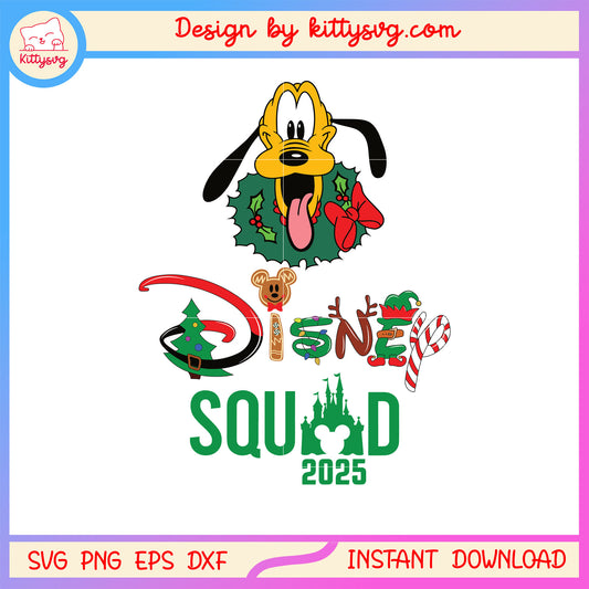 Disney squad 2025 pluto head svg, disney pluto character svg