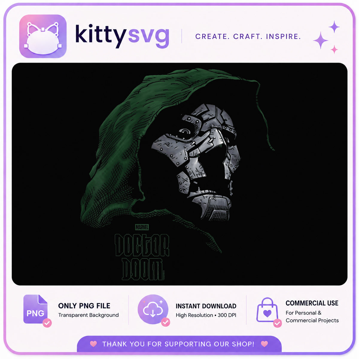 Doctor Doom Marvel PNG, Supervillain Clipart, Marvel PNG