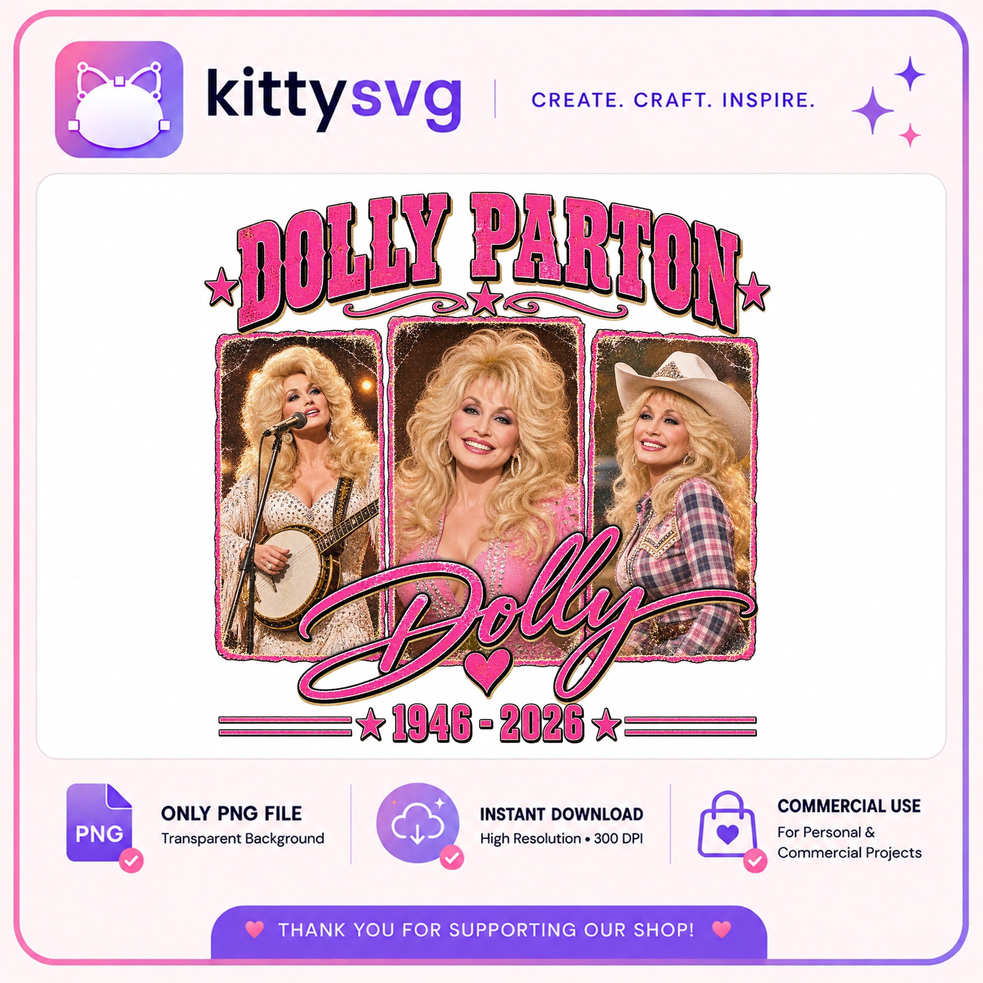 Dolly Parton PNG, Country Music Legend PNG, Vintage Bootleg PNG