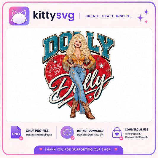 Dolly Parton PNG, Country Music Vintage PNG, Western Cowgirl PNG
