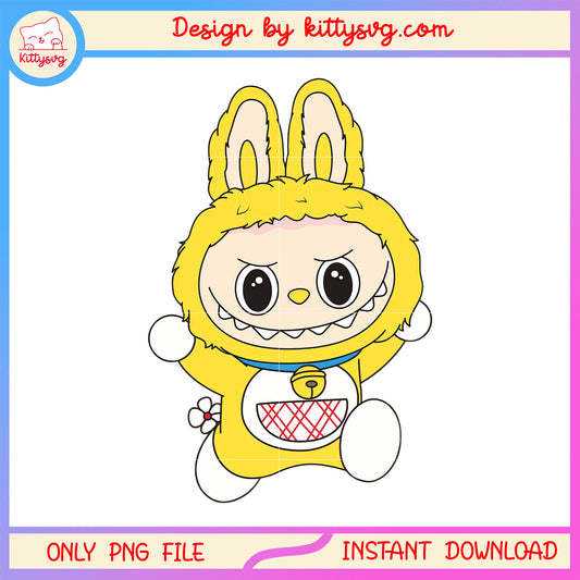 Doremi clothes labubu costume design png, doremi png, labubu png