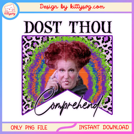 Dost thou comprehend winifred halloween png, winifred hocus pocus png