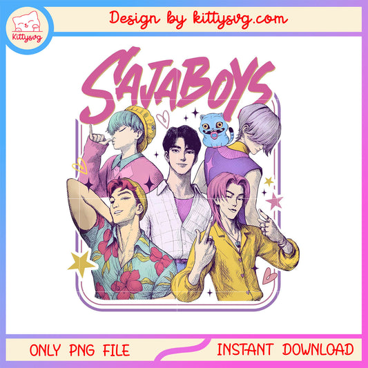 Drawing saja boys  kpop demon design png, kpop demon hunters saja boys png