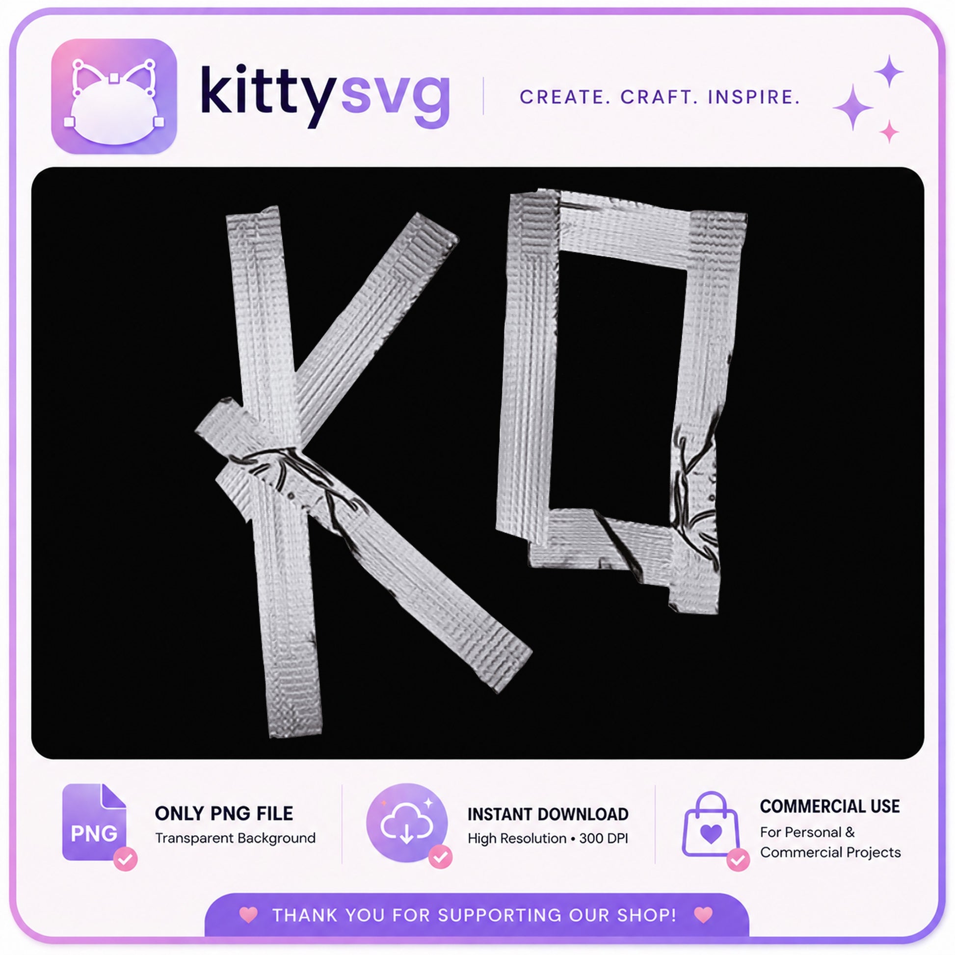 Duct Tape Alphabet Letters PNG, Tape Font Clipart, Grunge PNG