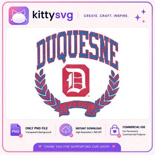 Duquesne Dukes PNG, College Team Crest PNG, University Logo PNG