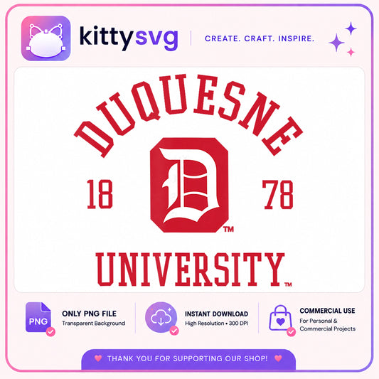 Duquesne University PNG, College Logo PNG, Instant Download PNG
